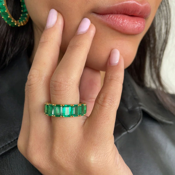 Octavia Elizabeth Emerald Eternity Ring