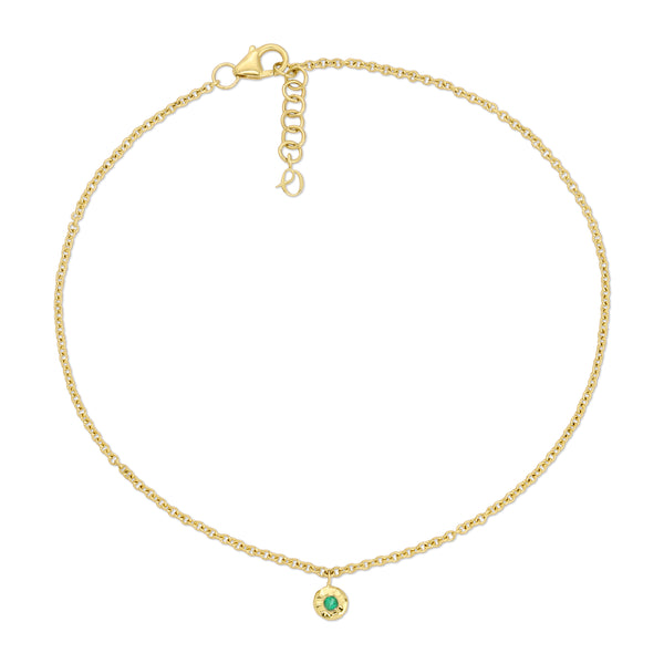 octavia elizabeth Emerald Nesting Gem Anklet