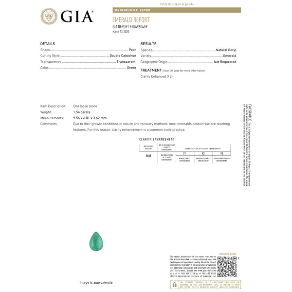 Octavia Elizabeth Eucalyptus Emerald Earrings