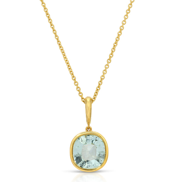 Octavia Elizabeth Hidden Gem Pendant - Aquamarine