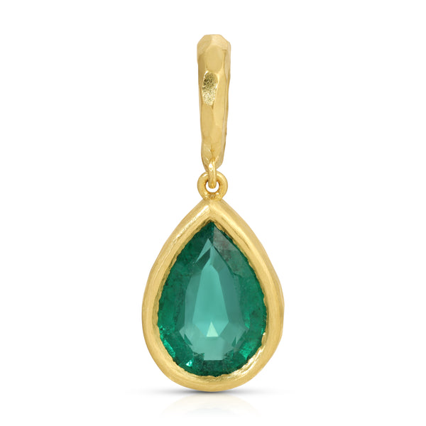 octavia elizabeth Hidden Gem Pendant - Emerald Pear