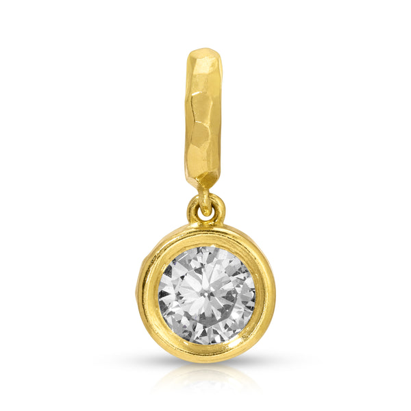 octavia elizabeth Hidden Gem Pendant - Round Diamond