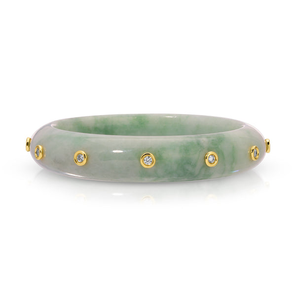 octavia elizabeth Jade and Diamond Bangle Bracelet