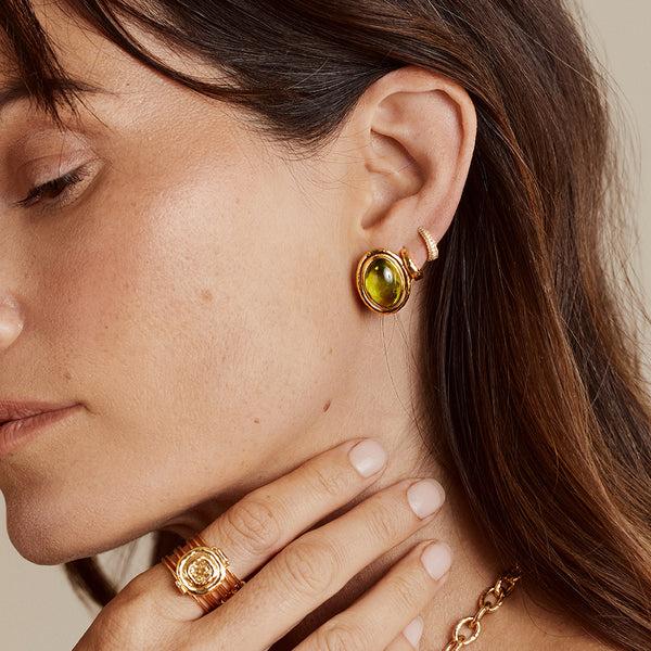 Octavia Elizabeth King Palm Studs