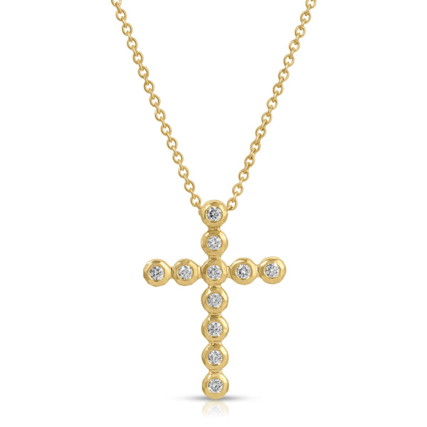 octavia elizabeth Large Nesting Gem Cross Necklace