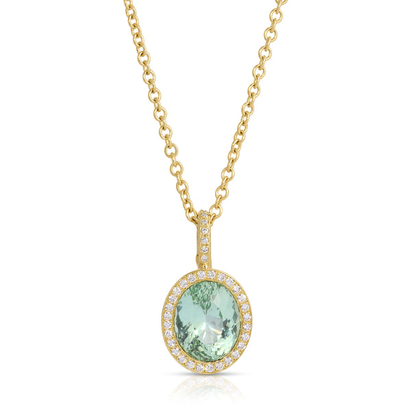 octavia elizabeth Mint Tourmaline Necklace