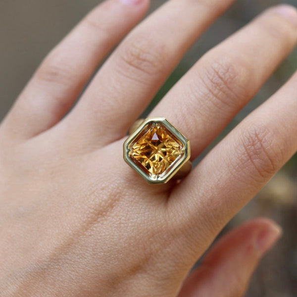 Octavia Elizabeth Mirage Ring - Citrine