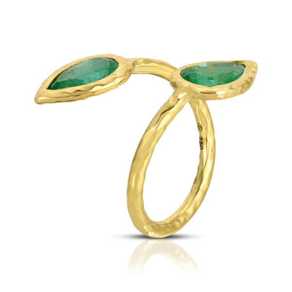 Octavia Elizabeth Moi & Toi Ring - Emerald