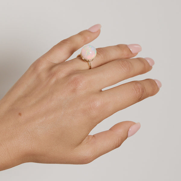 Octavia Elizabeth Opal Orb Ring