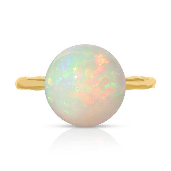 Octavia Elizabeth Petite Opal Orb Ring