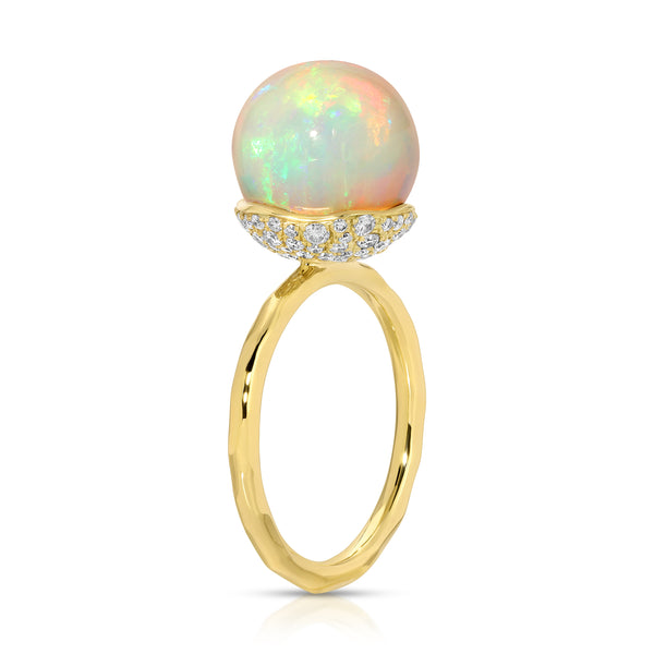 octavia elizabeth Petite Opal Orb Ring