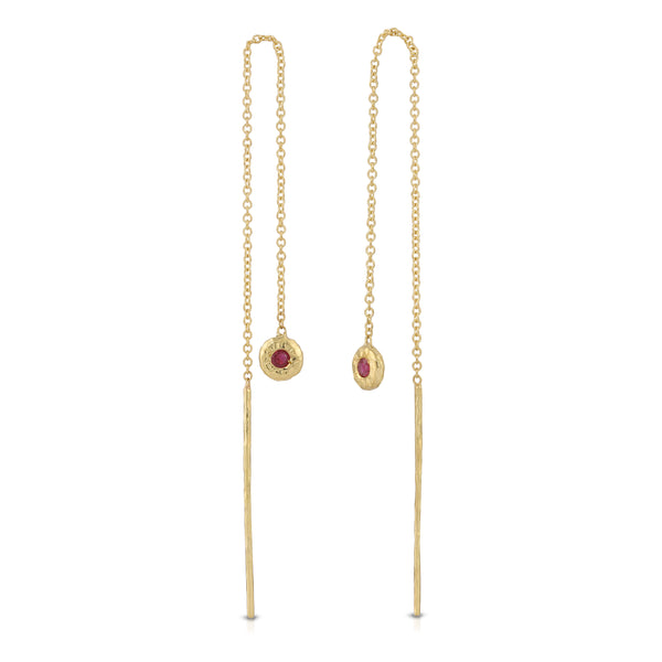 octavia elizabeth Ruby Nesting Gem Drop Earrings