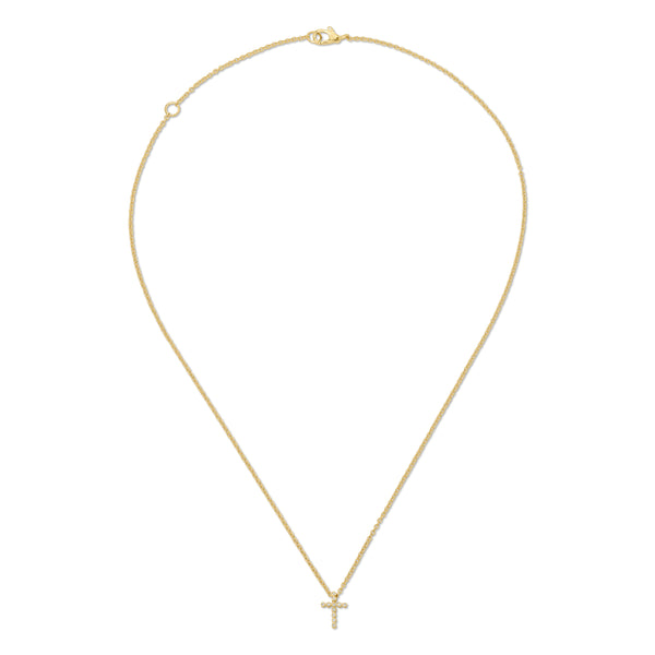 Octavia Elizabeth Small Nesting Gem Cross Necklace