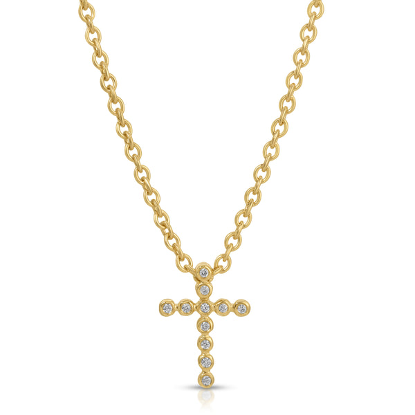 octavia elizabeth Small Nesting Gem Cross Necklace