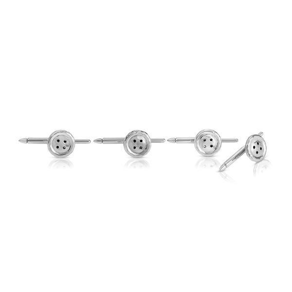 octavia elizabeth Sterling Silver Button Tux Studs
