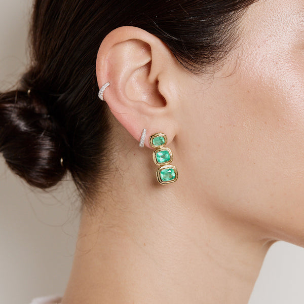 Octavia Elizabeth Summerland Emerald Drop Earring