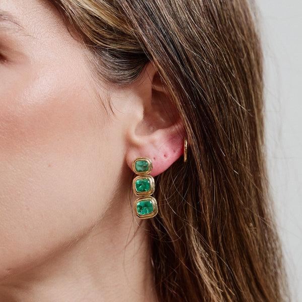 Octavia Elizabeth Summerland Emerald Drop Earring
