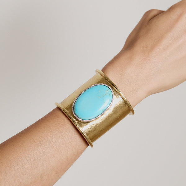 Octavia Elizabeth Turquoise & Diamond Cuff