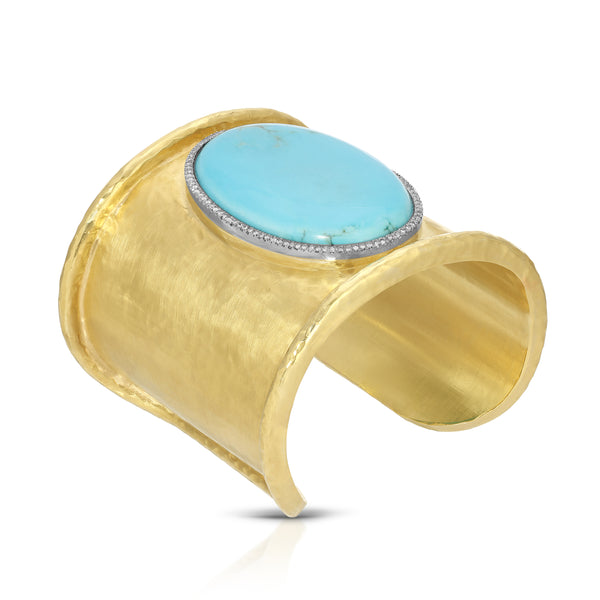 Octavia Elizabeth Turquoise & Diamond Cuff
