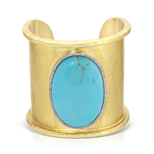 octavia elizabeth Turquoise & Diamond Cuff