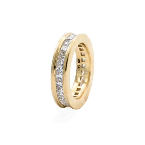 Octavia Elizabeth Princess Cut DiamondIvy Eternity Band