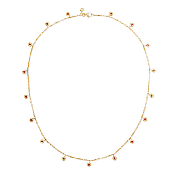 Octavia Elizabeth Ruby Nesting Gem Eternity Necklace