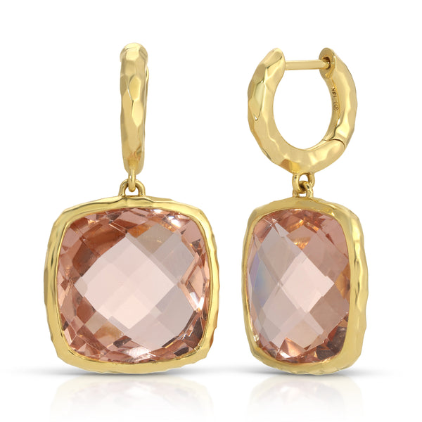 octavia elizabeth Sugar Loaf Morganite Serenity Hoops