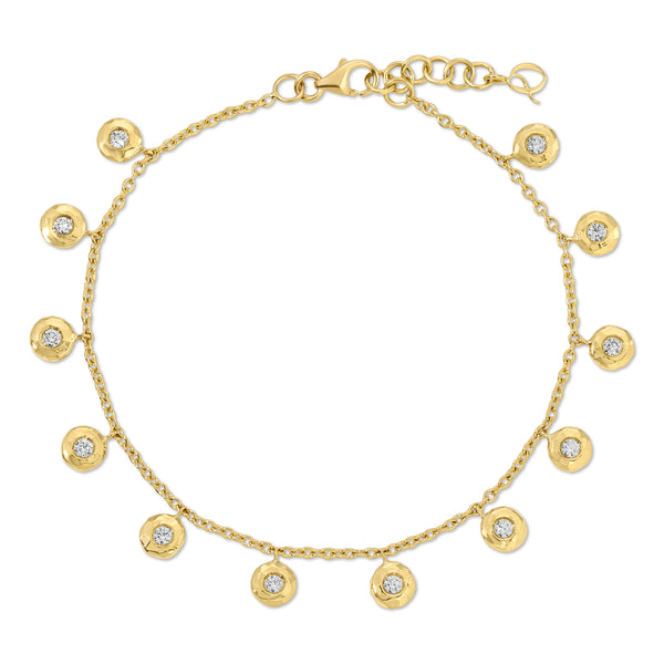 octavia elizabeth Twelve Diamond Nesting Gem Anklet
