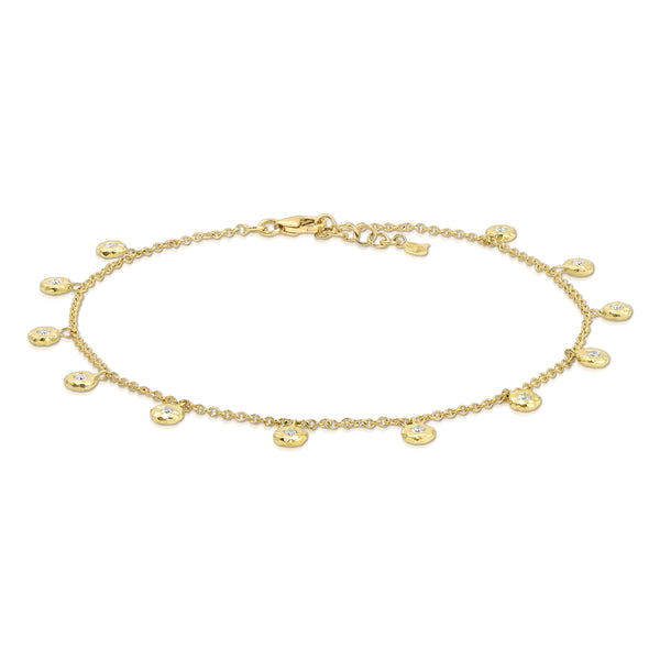 Octavia Elizabeth Twelve Diamond Nesting Gem Bracelet