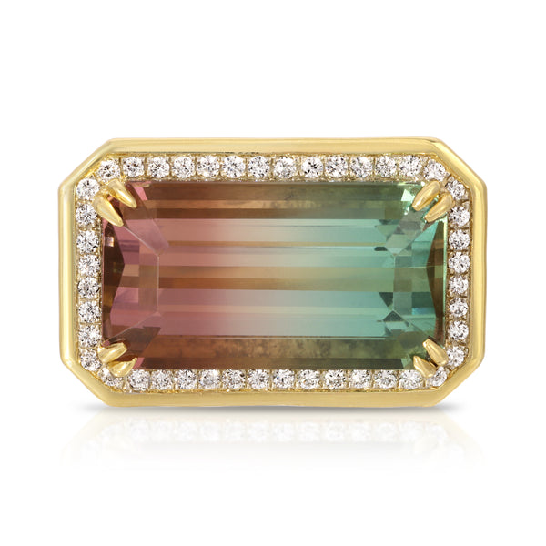 octavia elizabeth Watermelon Tourmaline Ambition Ring