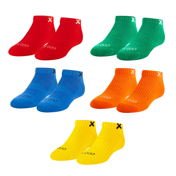 odd sox Basix Everyday Little Kids Ankle Socks (5 Pack)