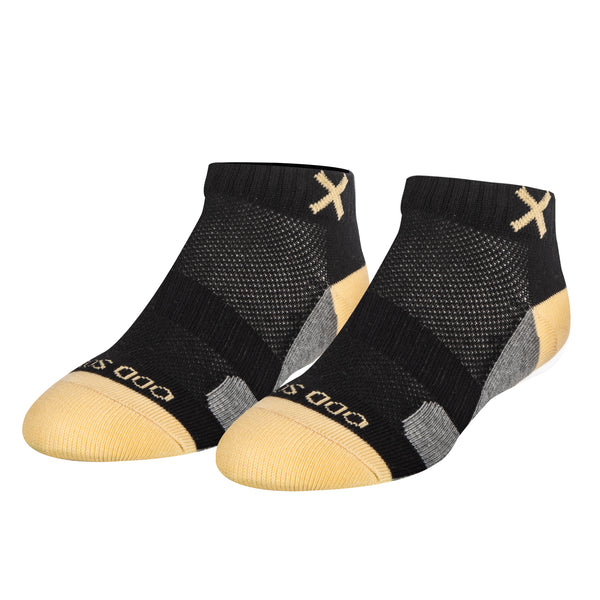 odd sox Basix Women Ankle 3 Block Pastel Black Cream Heather