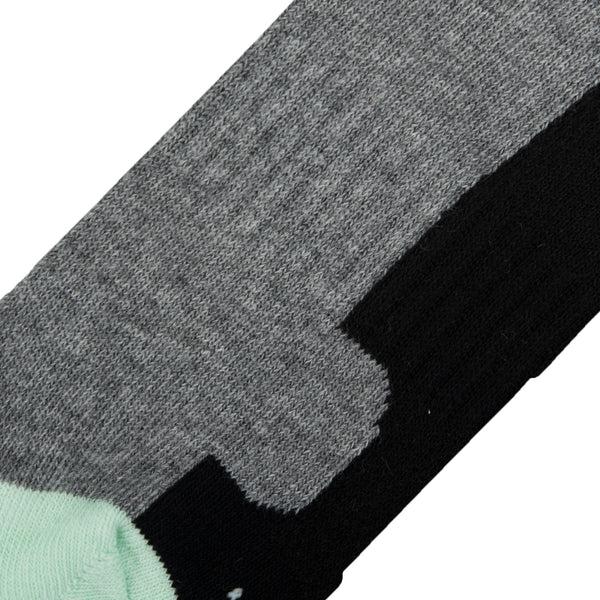 Odd Sox Basix Women Ankle 3 Block Pastel Black Mint Heather