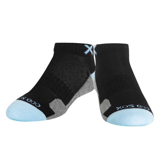 Odd Sox Basix Women Ankle 3 Block Pastel Black Sky Heather