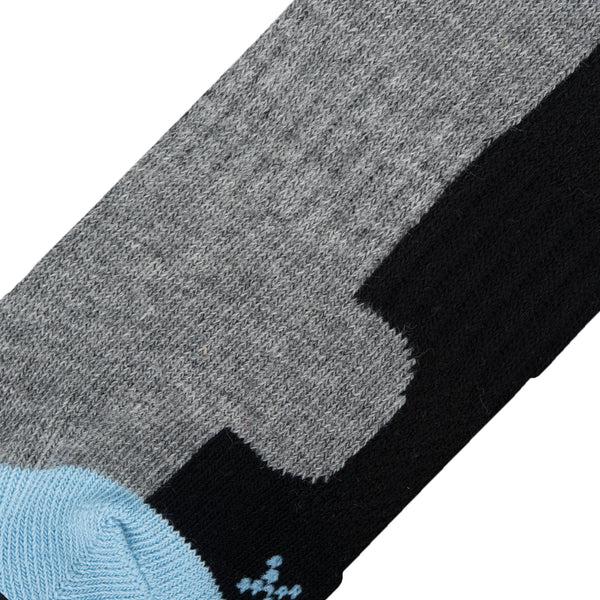 Odd Sox Basix Women Ankle 3 Block Pastel Black Sky Heather