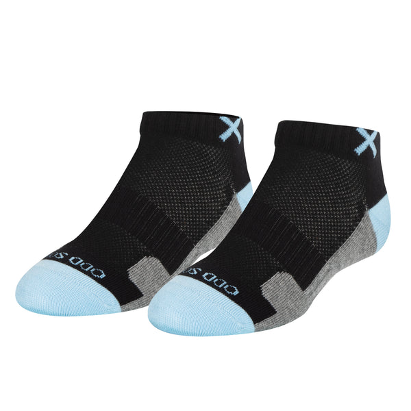 odd sox Basix Women Ankle 3 Block Pastel Black Sky Heather
