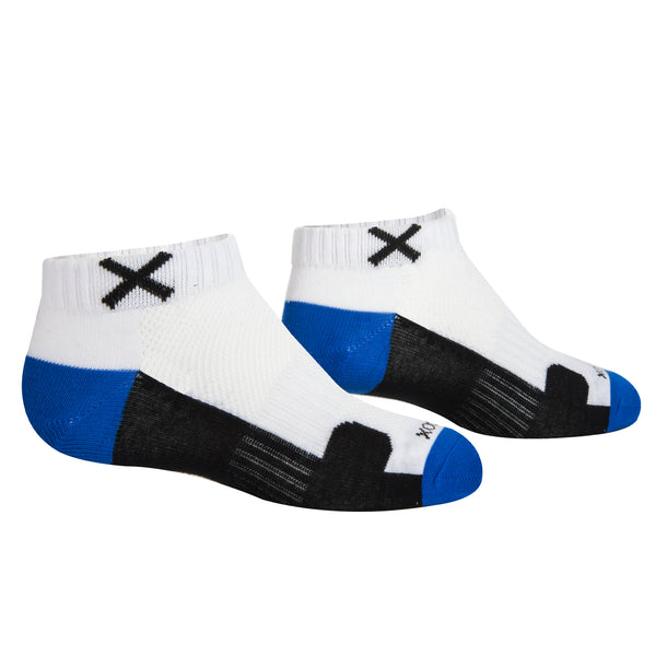 Odd Sox Basix Women Ankle 3 Block Staple Royal White Black