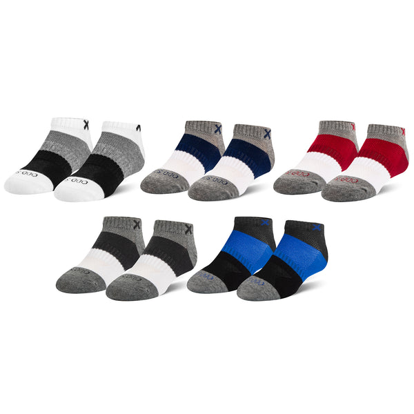 odd sox Block Striped Multi Big Kids Ankle Socks (5 Pack)