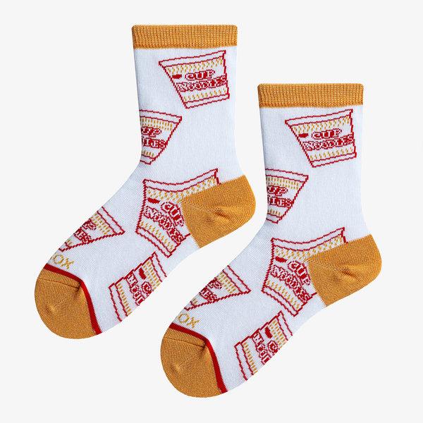 Odd Sox Cup Noodles All Over Little Kids Crew Socks