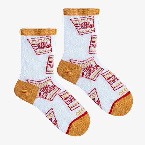 Odd Sox Cup Noodles All Over Little Kids Crew Socks