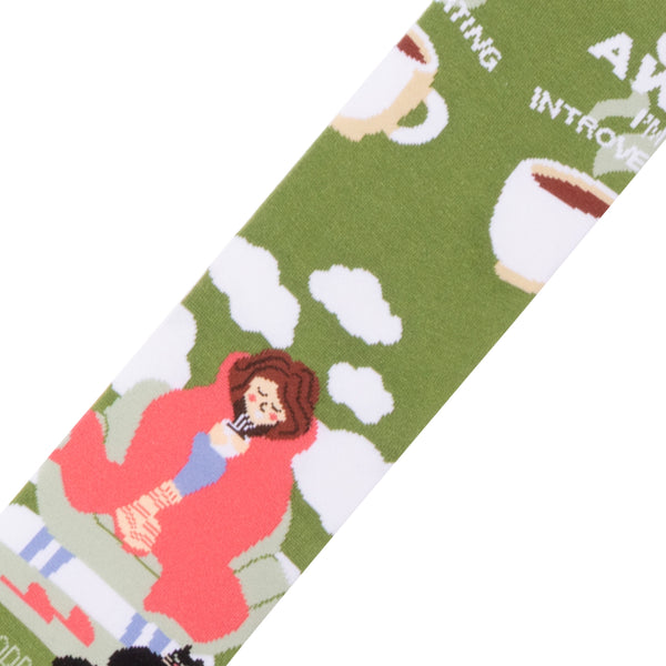 Odd Sox Go Away I'm Introverting Women's Crew Socks