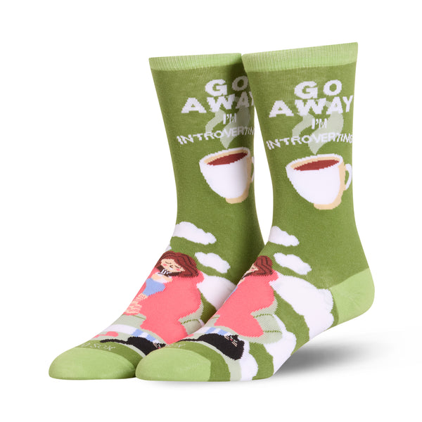 odd sox Go Away I'm Introverting Women's Crew Socks