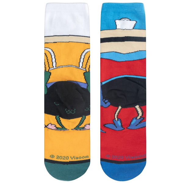 Odd Sox Mermaid Man & Barnacle Boy Big Kids Crew Socks