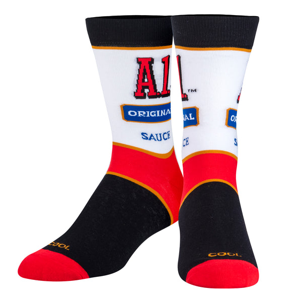 Odd Sox A.1. Steak Sauce Men's Crew Socks