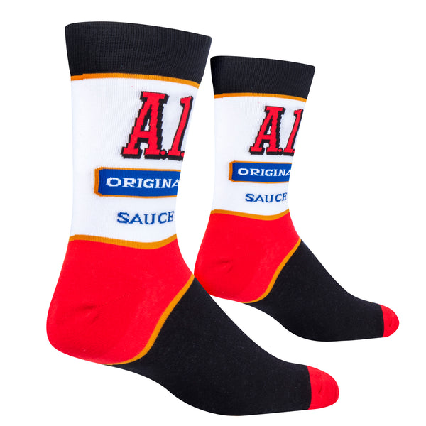Odd Sox A.1. Steak Sauce Men's Crew Socks