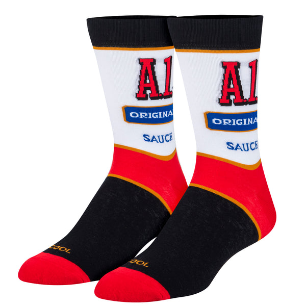 odd sox A.1. Steak Sauce Men's Crew Socks