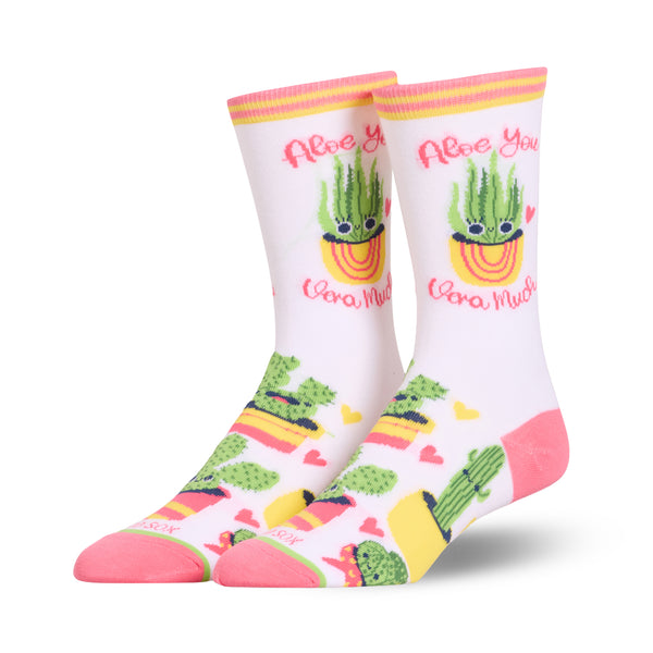 odd sox Aloe You Very Much Women's Crew Socks