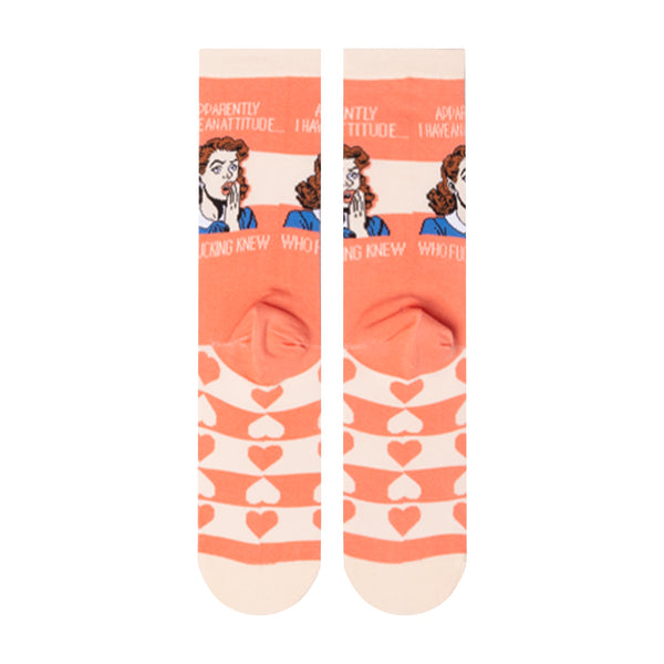 Odd Sox Attitude Women's Crew Socks