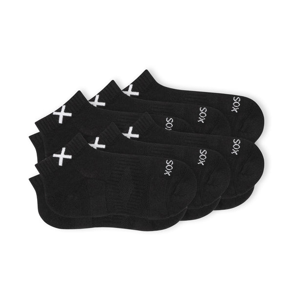 Odd Sox BASIX Big Kids Ankle Socks - 6-Pack