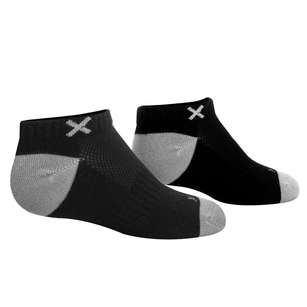 Odd Sox Basix Women Ankle Solid Core Black Gray